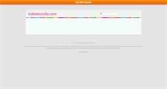 Desktop Screenshot of hotelelcondor.com